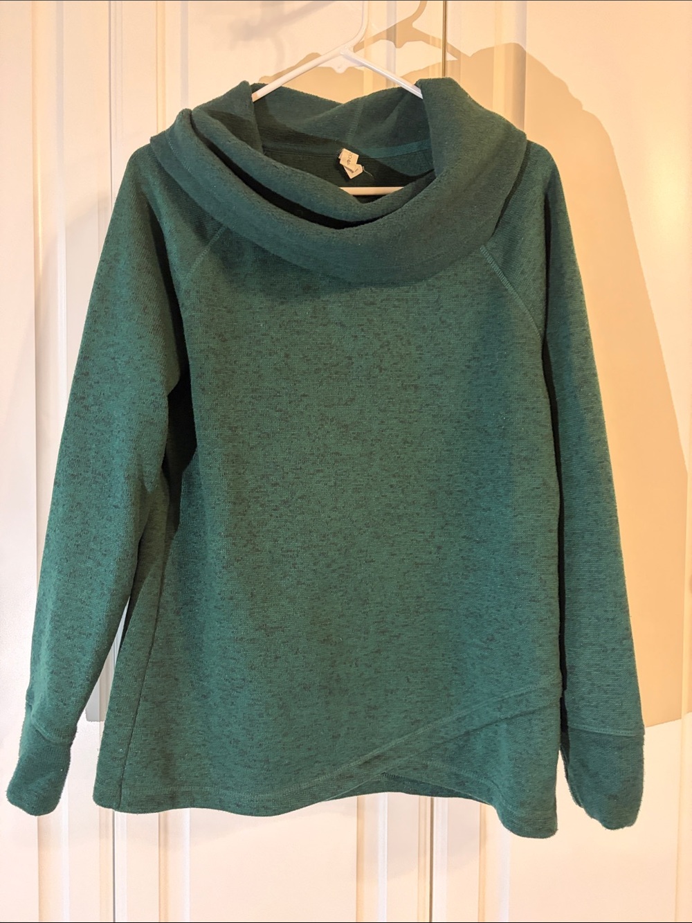 Ideology Hunter Green Cowl Neck Pullover Sweater